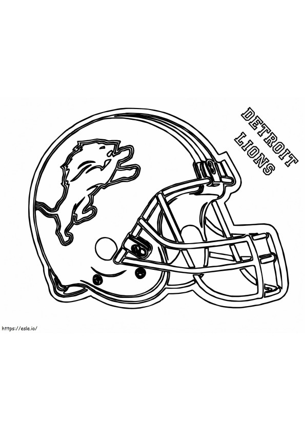 Detroit Lions coloring page