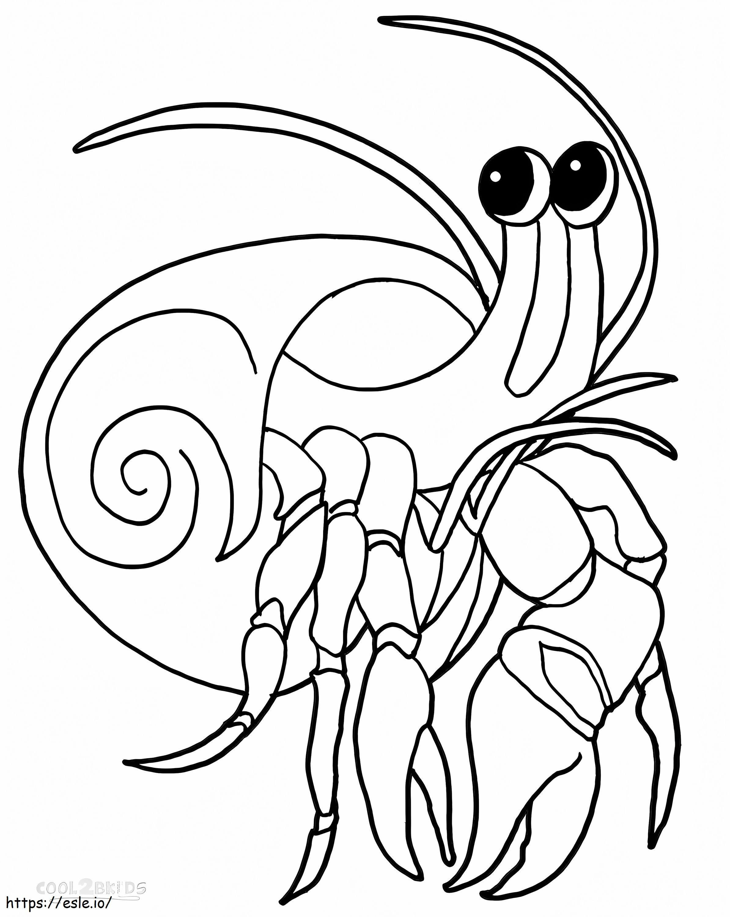 Download Crab Coloring Pictures Printable Hermit Pages For Kids Cool2Bkids coloring page