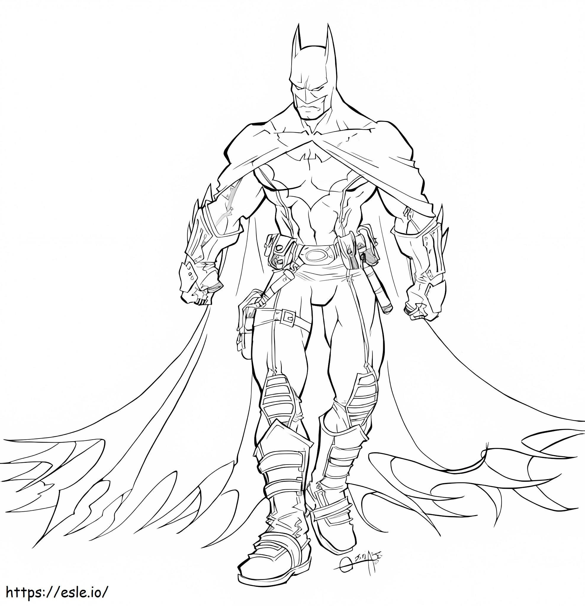 Coloriage Batman Chevalier Noir à imprimer dessin