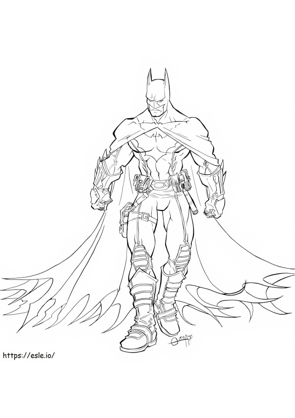 Batman donkere ridder kleurplaat