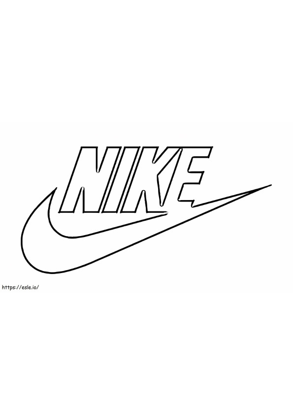 Coloriage Logo Nike à imprimer dessin