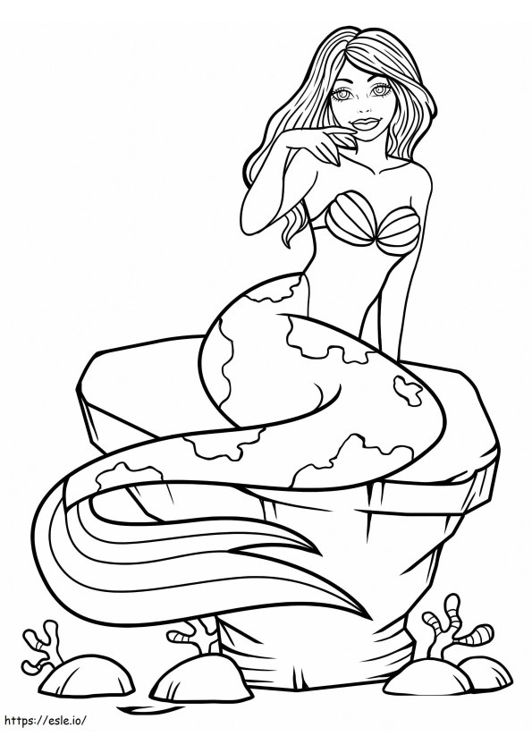 The Siren Is Smiling 1 coloring page