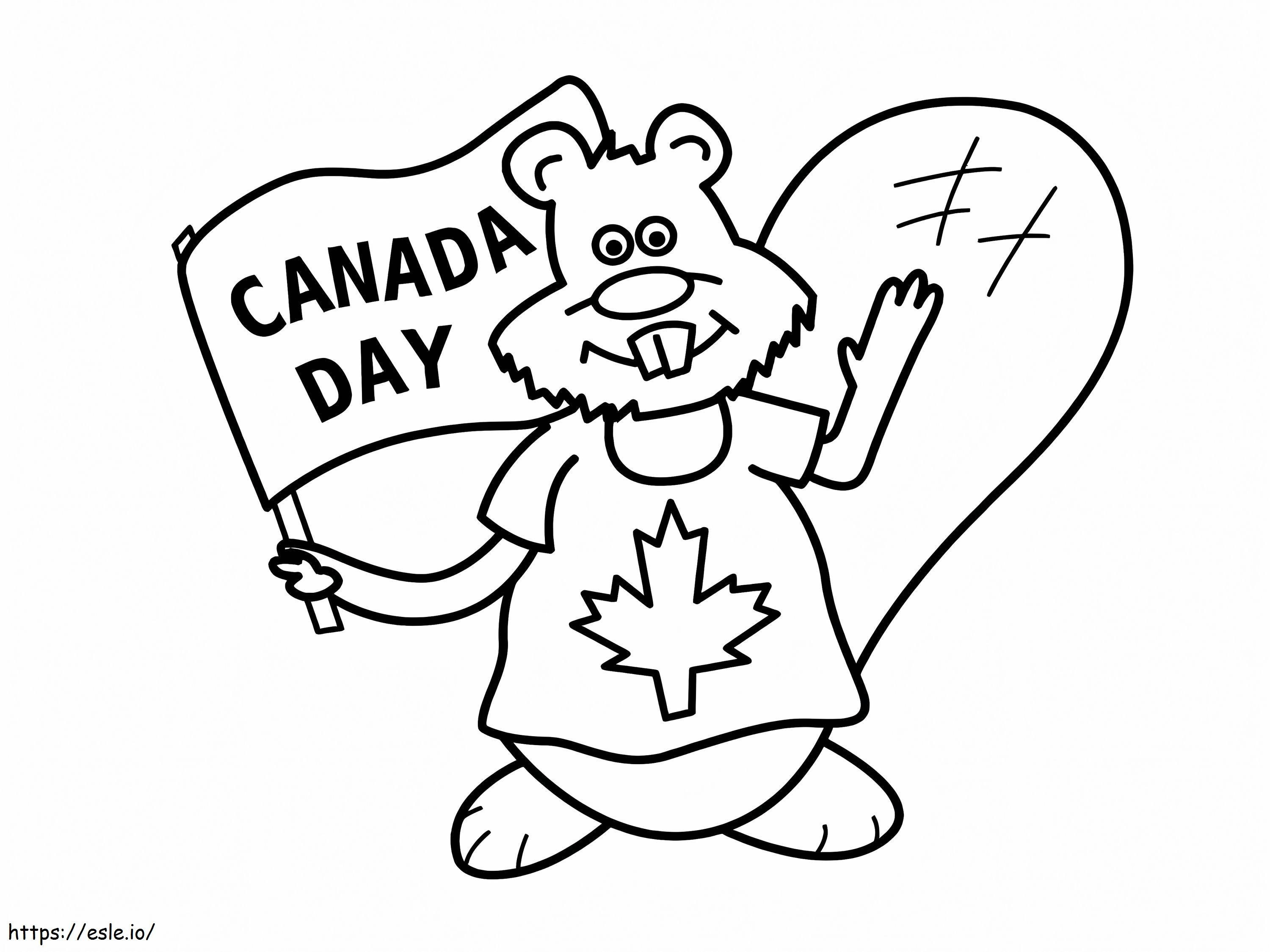 Coloriage Fête du Canada 9 à imprimer dessin