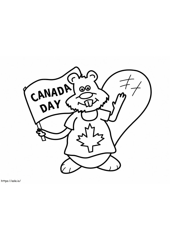 Coloriage Fête du Canada 9 à imprimer dessin