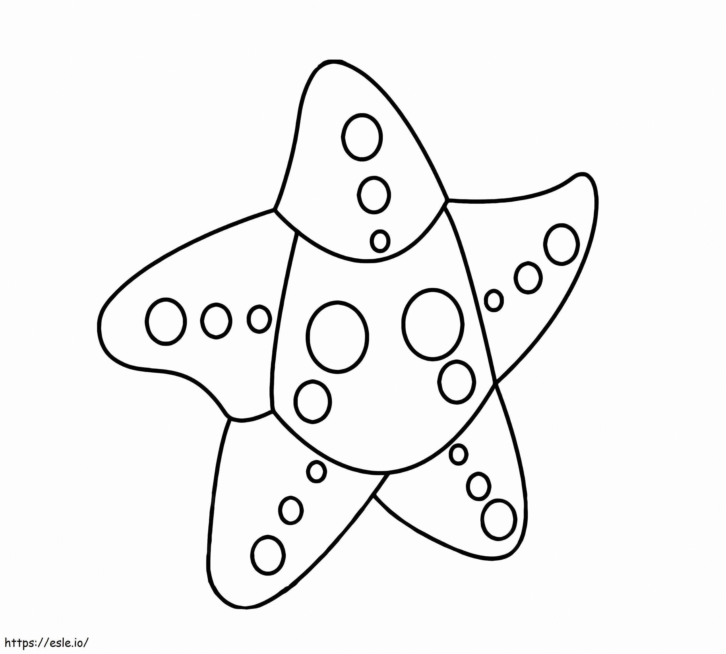 Starfish Adopt Me coloring page