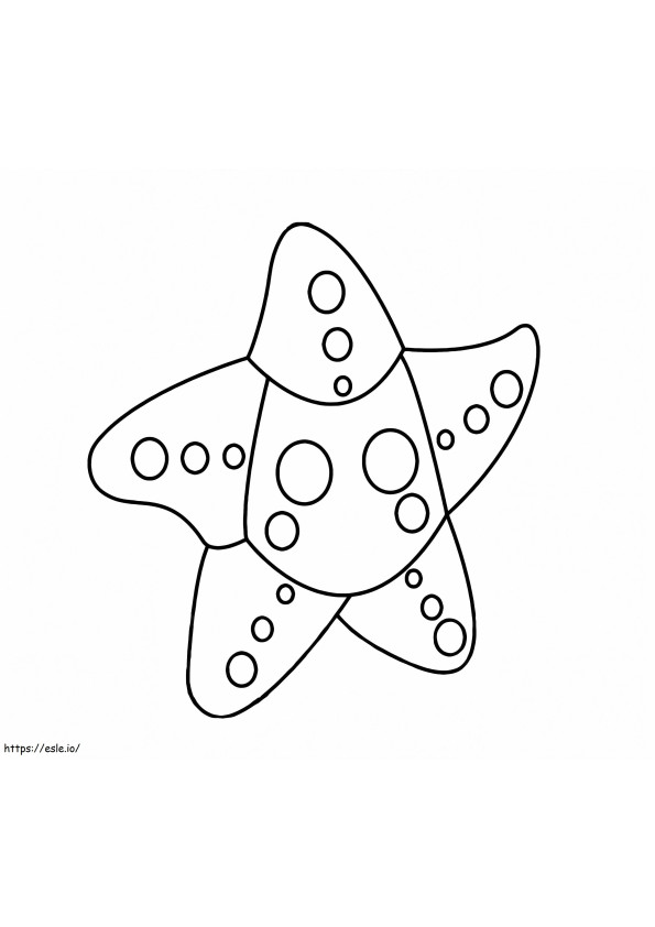 Coloriage Étoile de mer Adoptez-moi à imprimer dessin