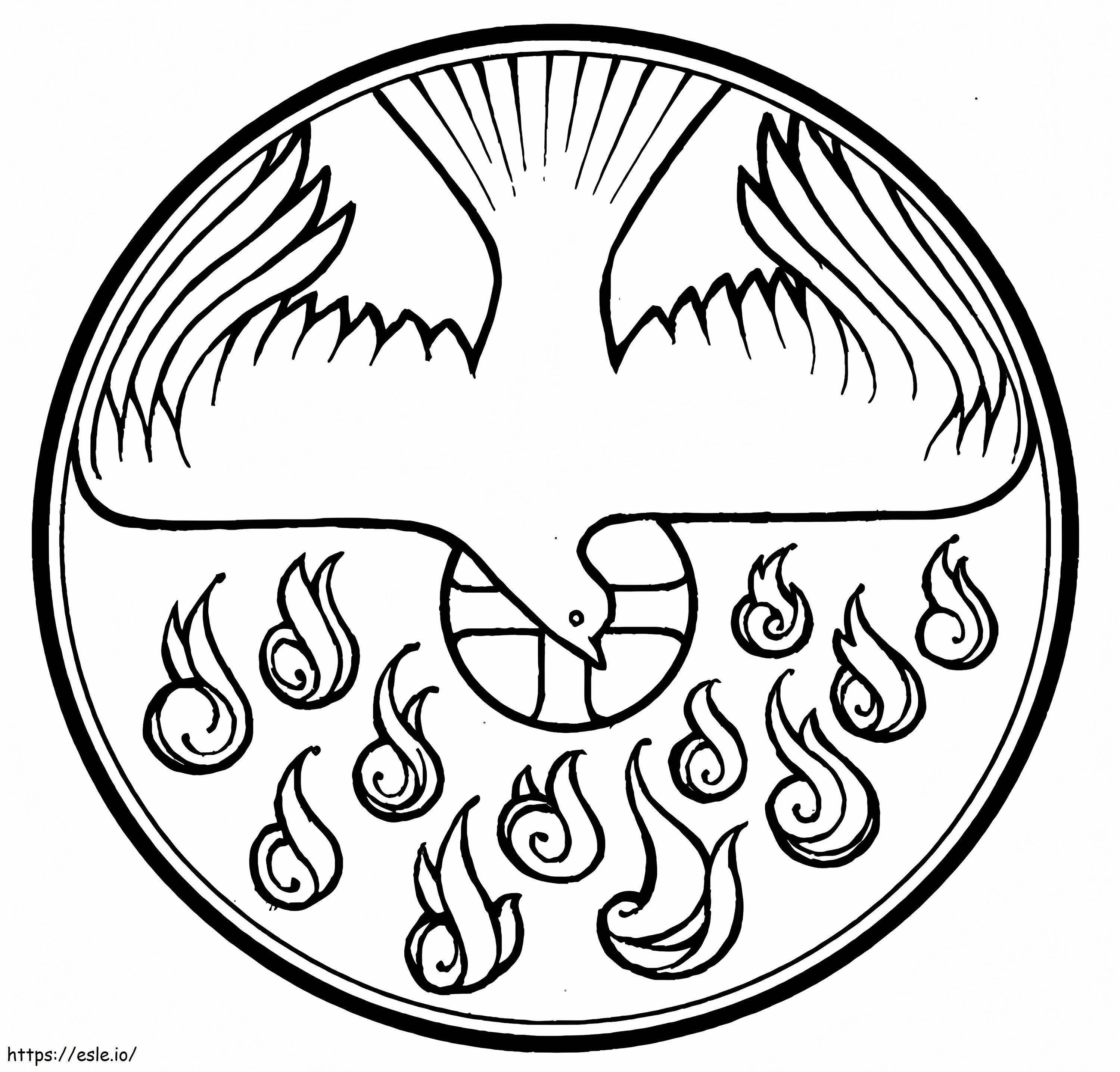 The Holy Spirit 2 coloring page