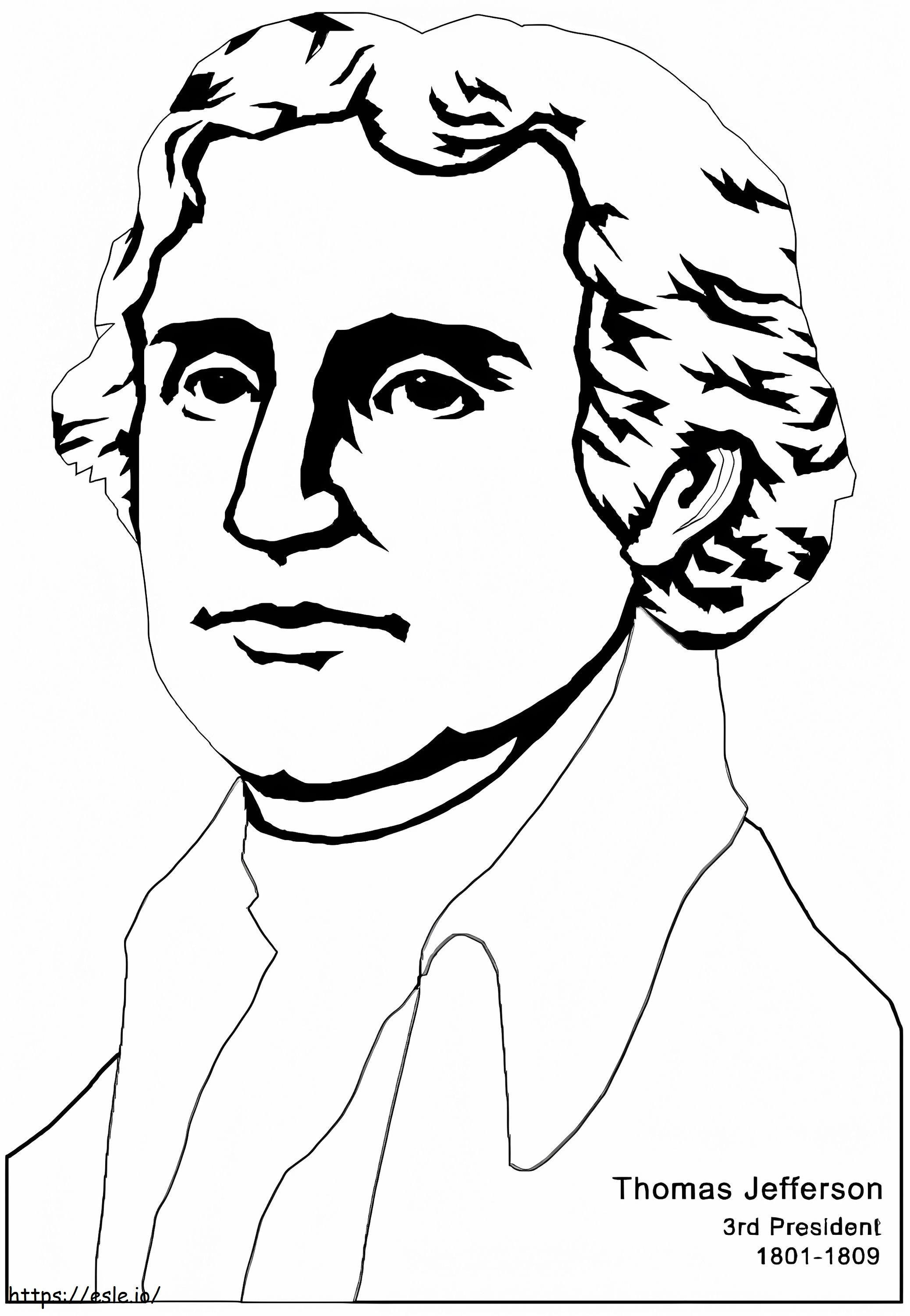Thomas Jefferson3 kleurplaat kleurplaat