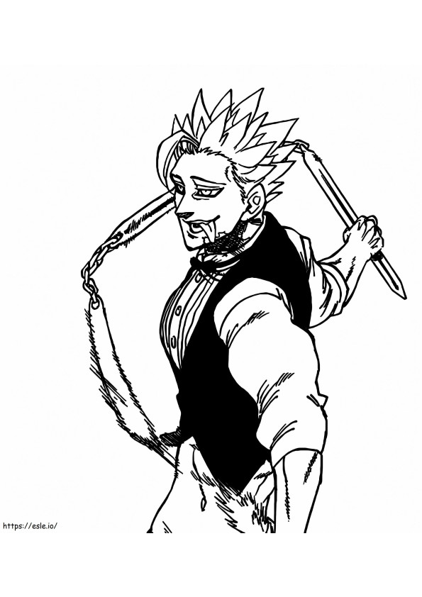 Ban And Weapon coloring page