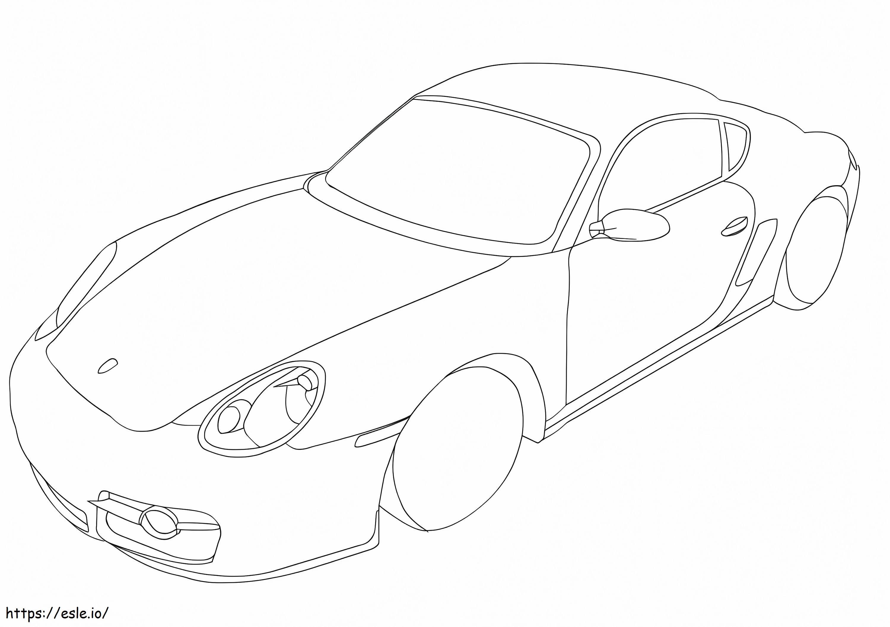 Porsche 911 coloring page