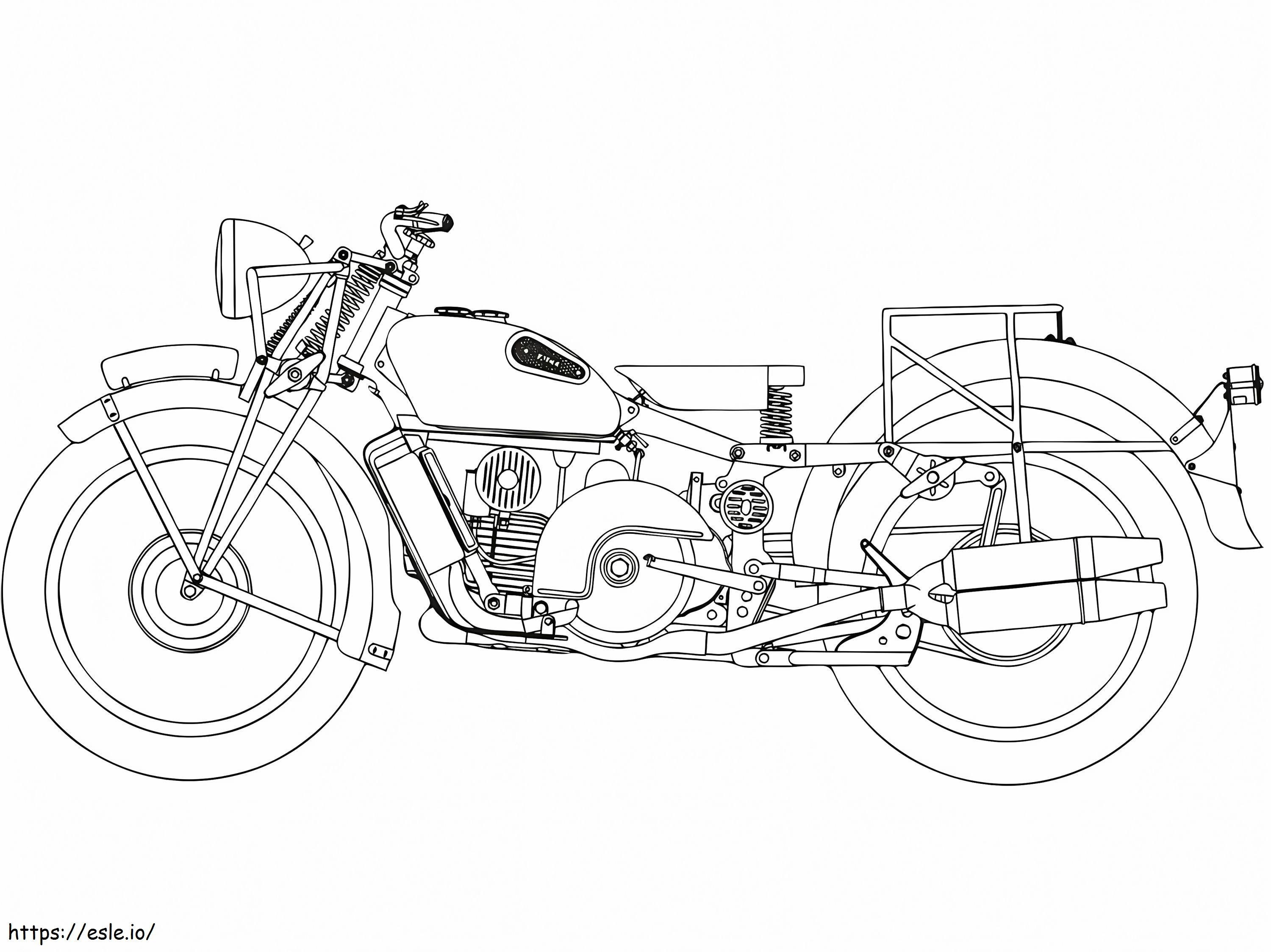 Coloriage Moto Guzzi Alice à imprimer dessin