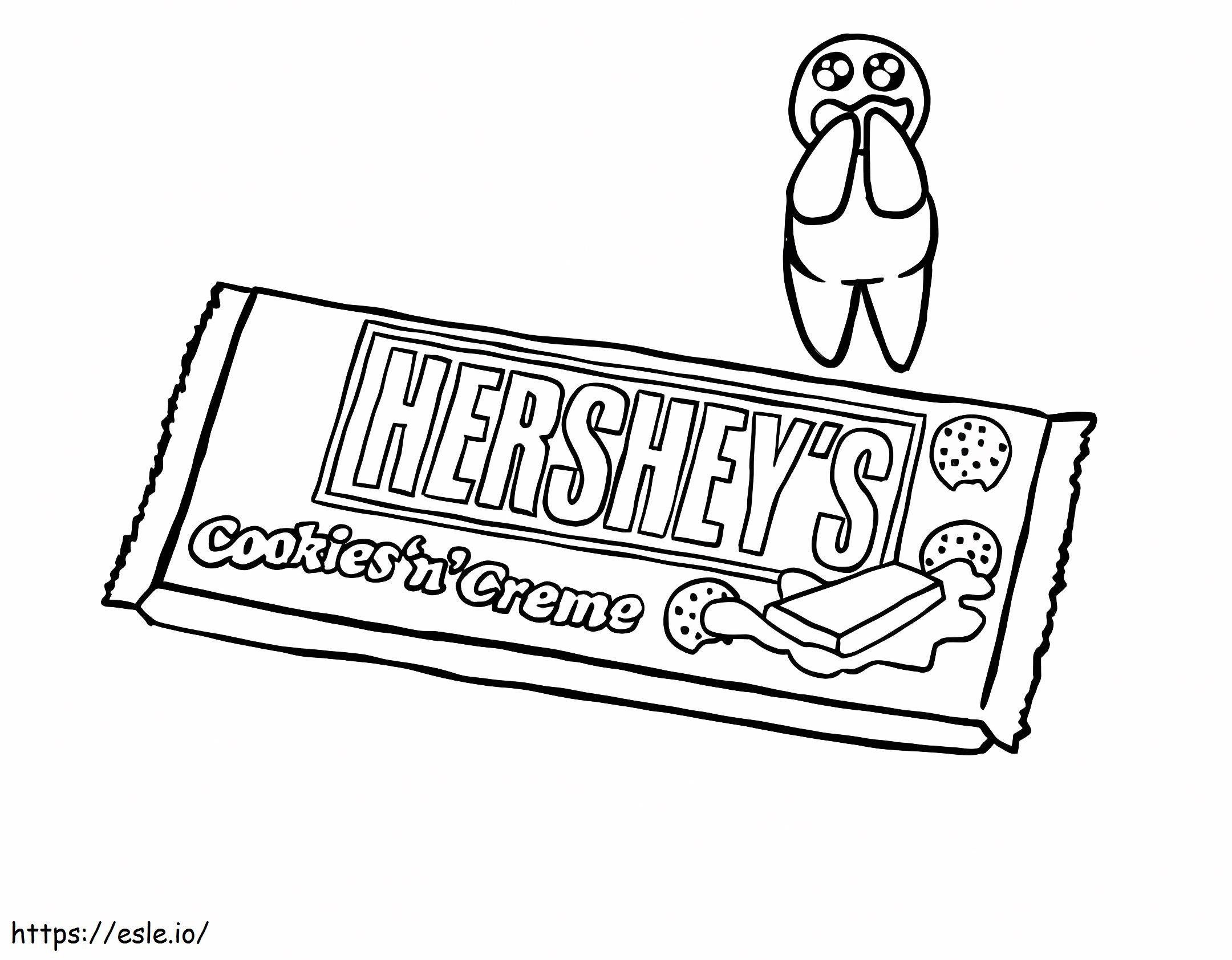 Coloriage Chocolat de dessin animé à imprimer dessin