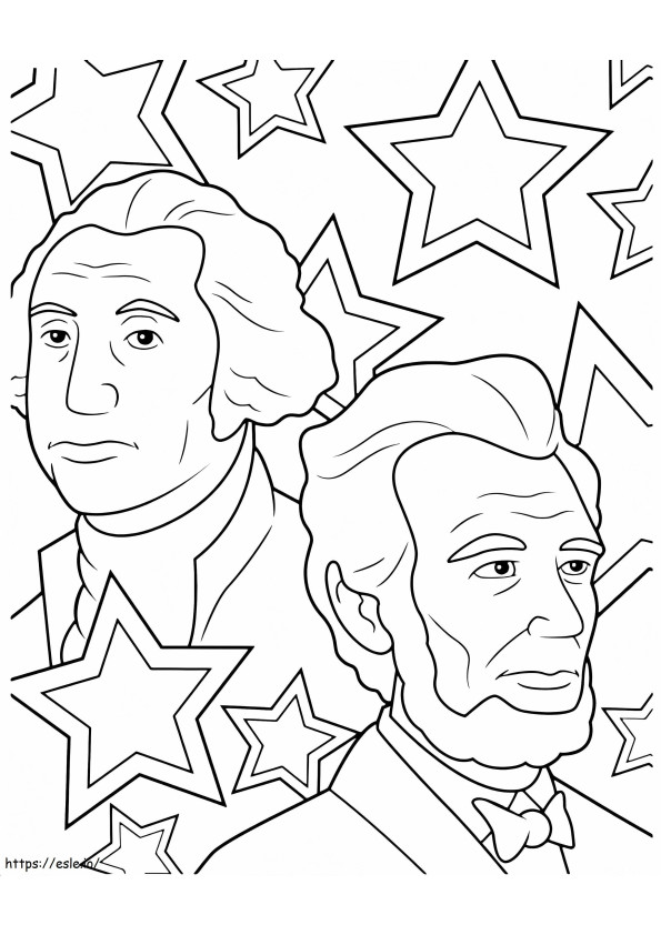 Presidents Day 1 coloring page