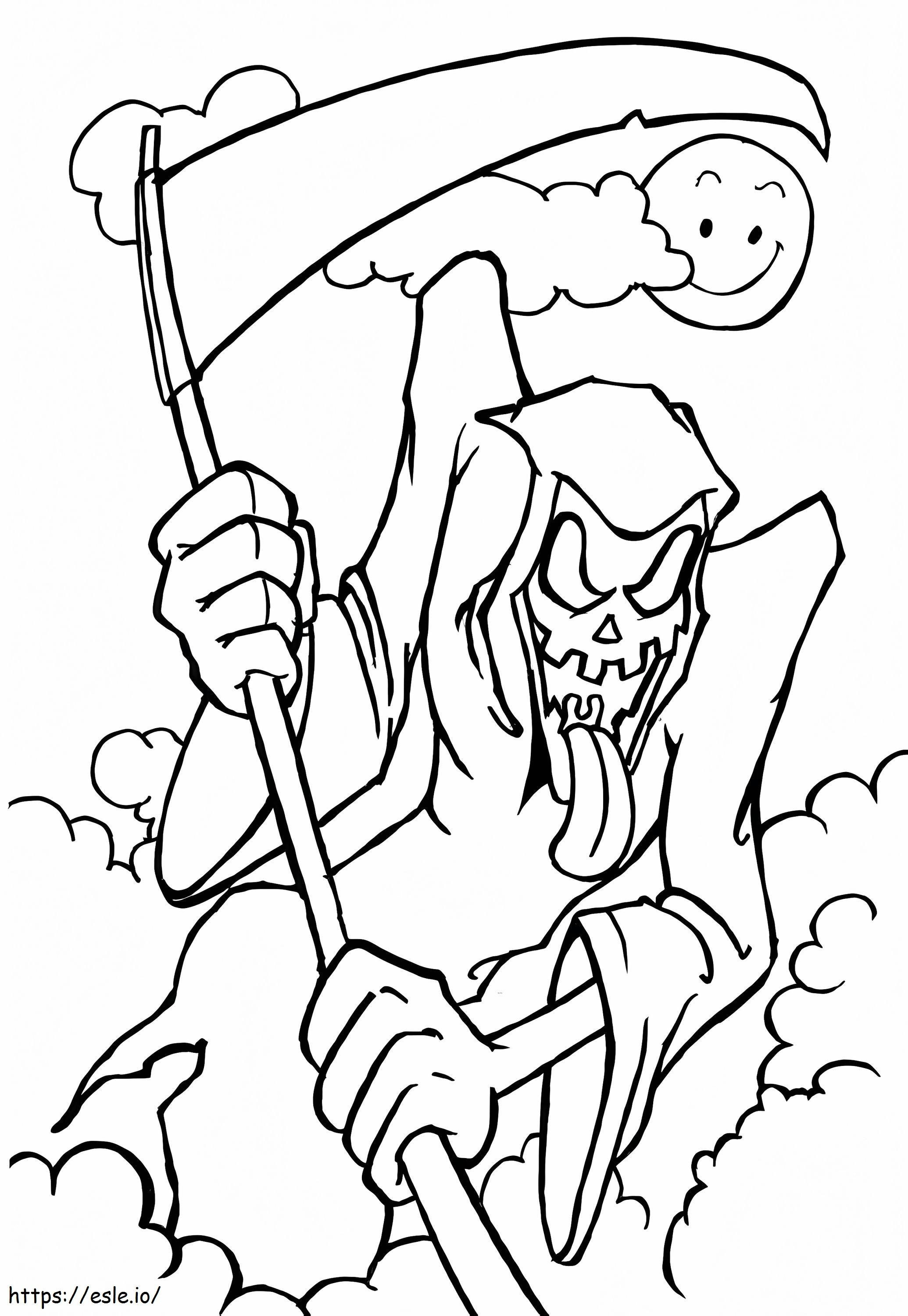 Horror Death coloring page