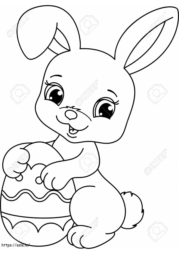 123564944 Easter Bunny coloring page