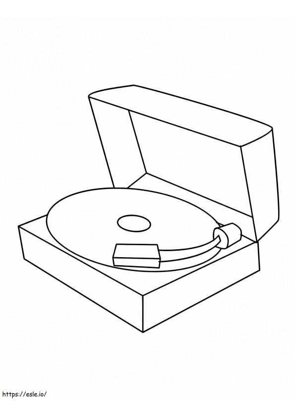 Phonograph 6 coloring page