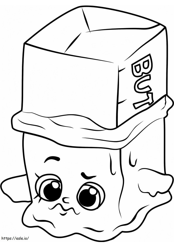 Buttercup Shopkins A4 coloring page