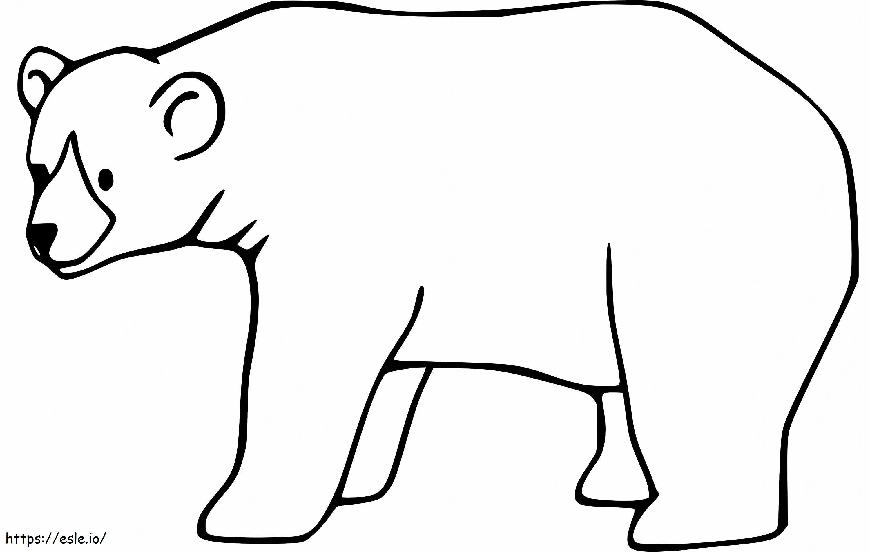 Brown Bear 7 coloring page