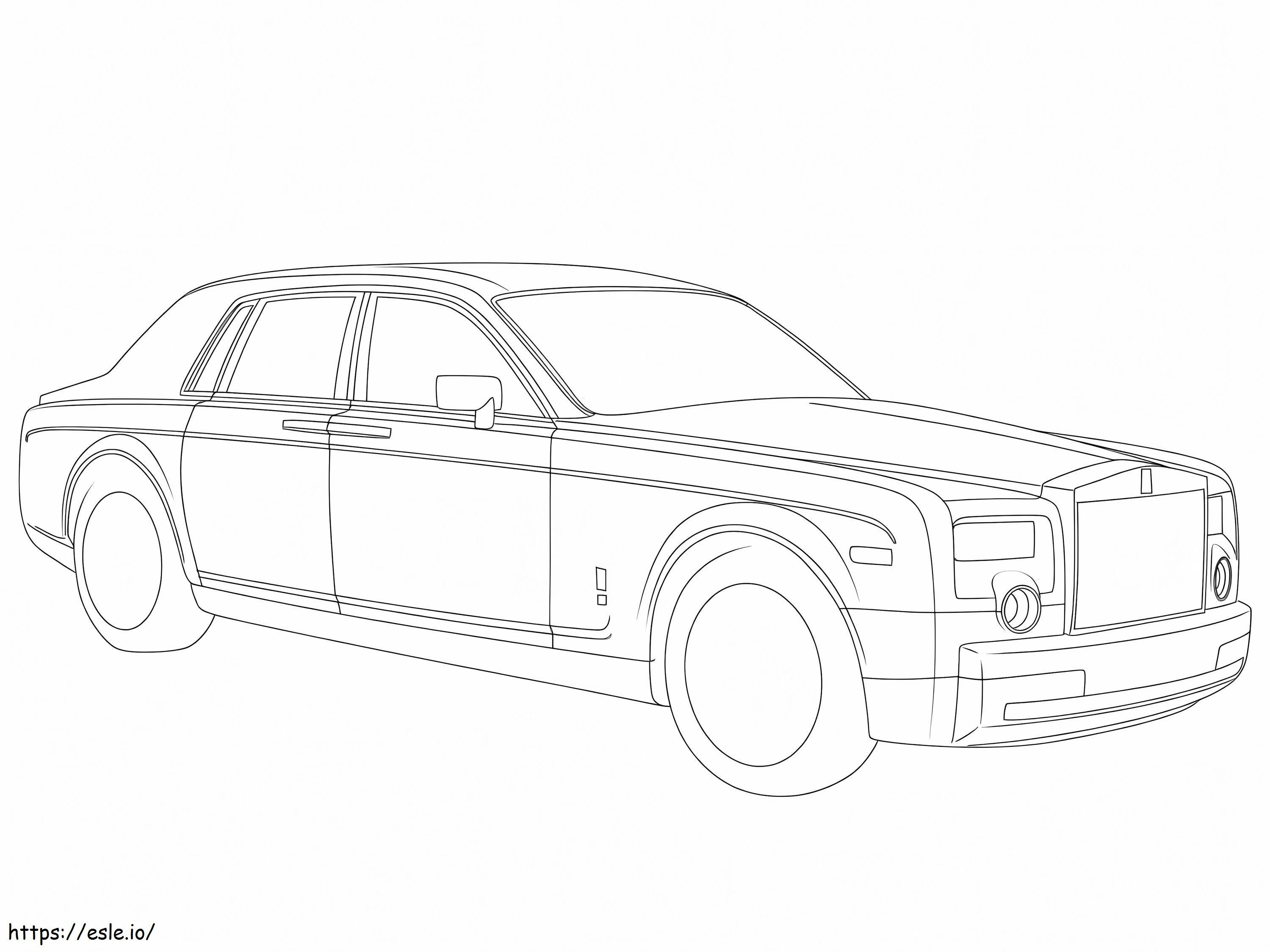Drukuj Rolls-Royce'a kolorowanka