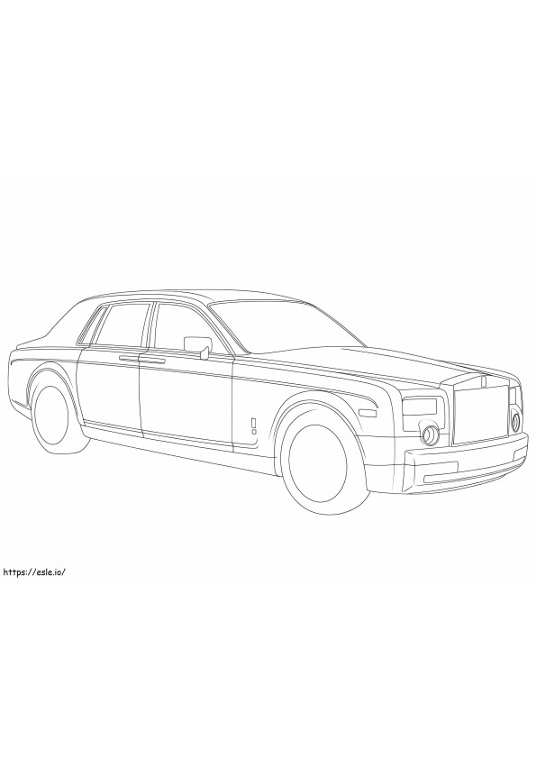 Print Rolls Royce coloring page