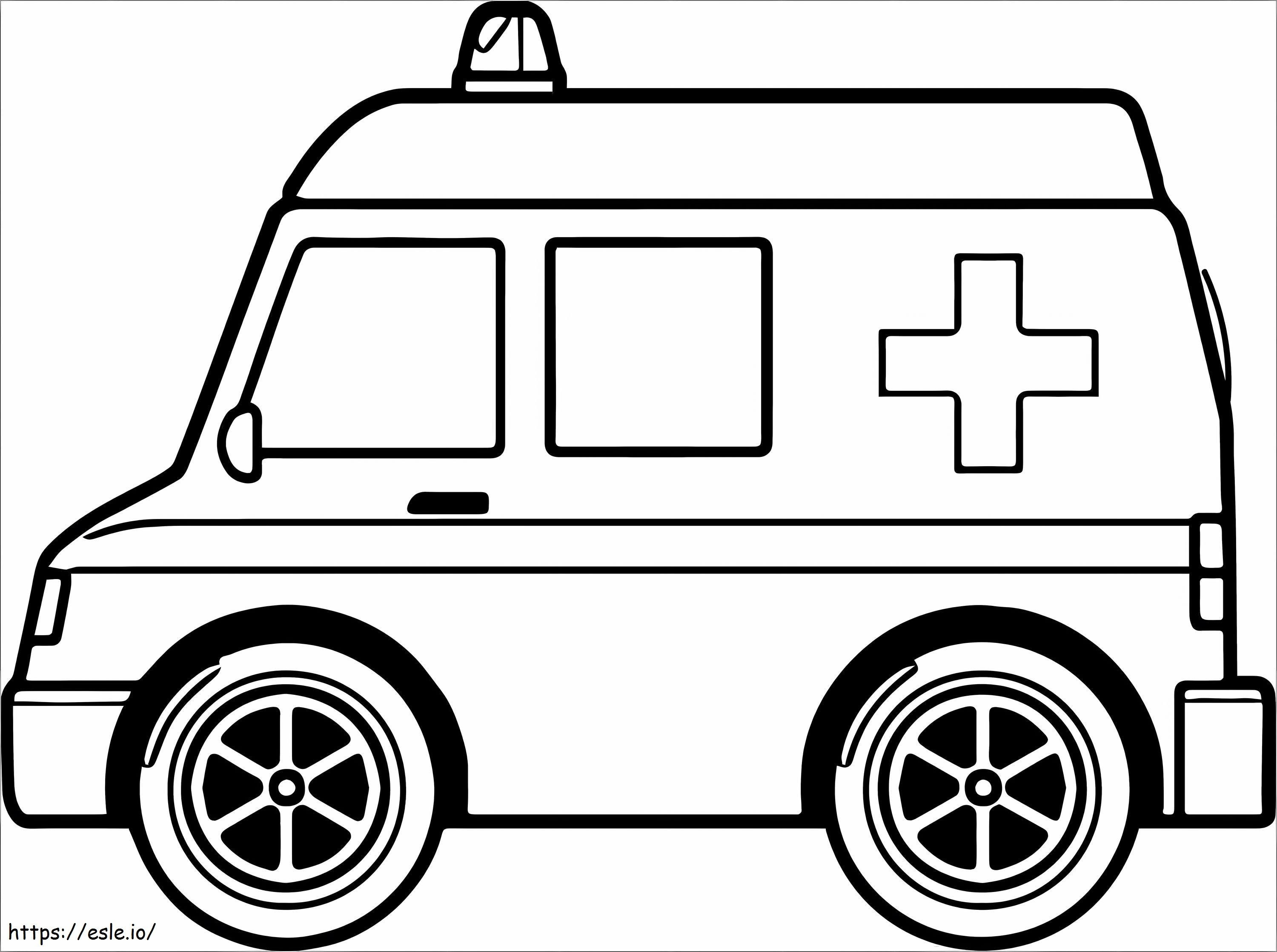Hyvä Ambulanssi värityskuva