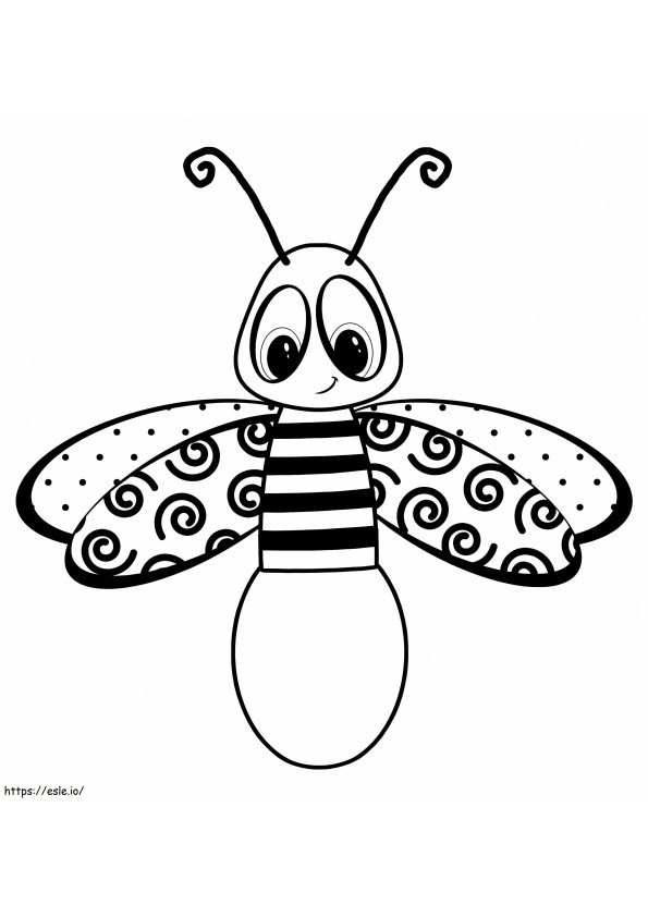 Free Printable Firefly coloring page