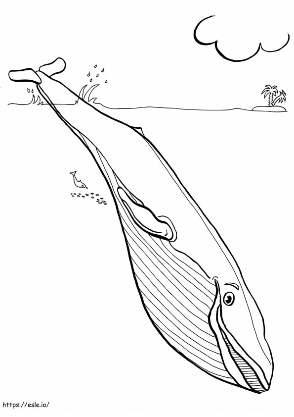 Ocean Whale coloring page