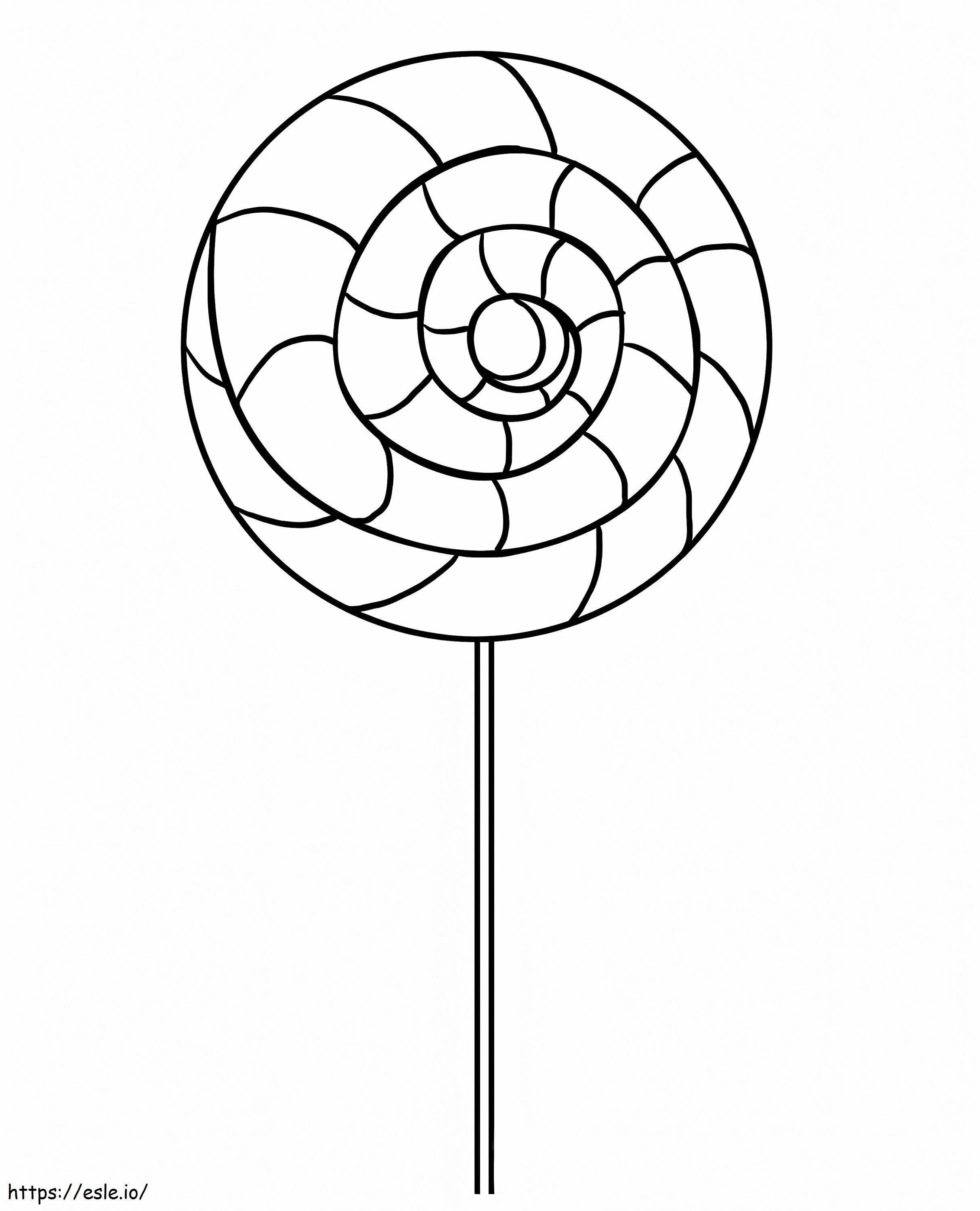 Sweet Lollipop coloring page