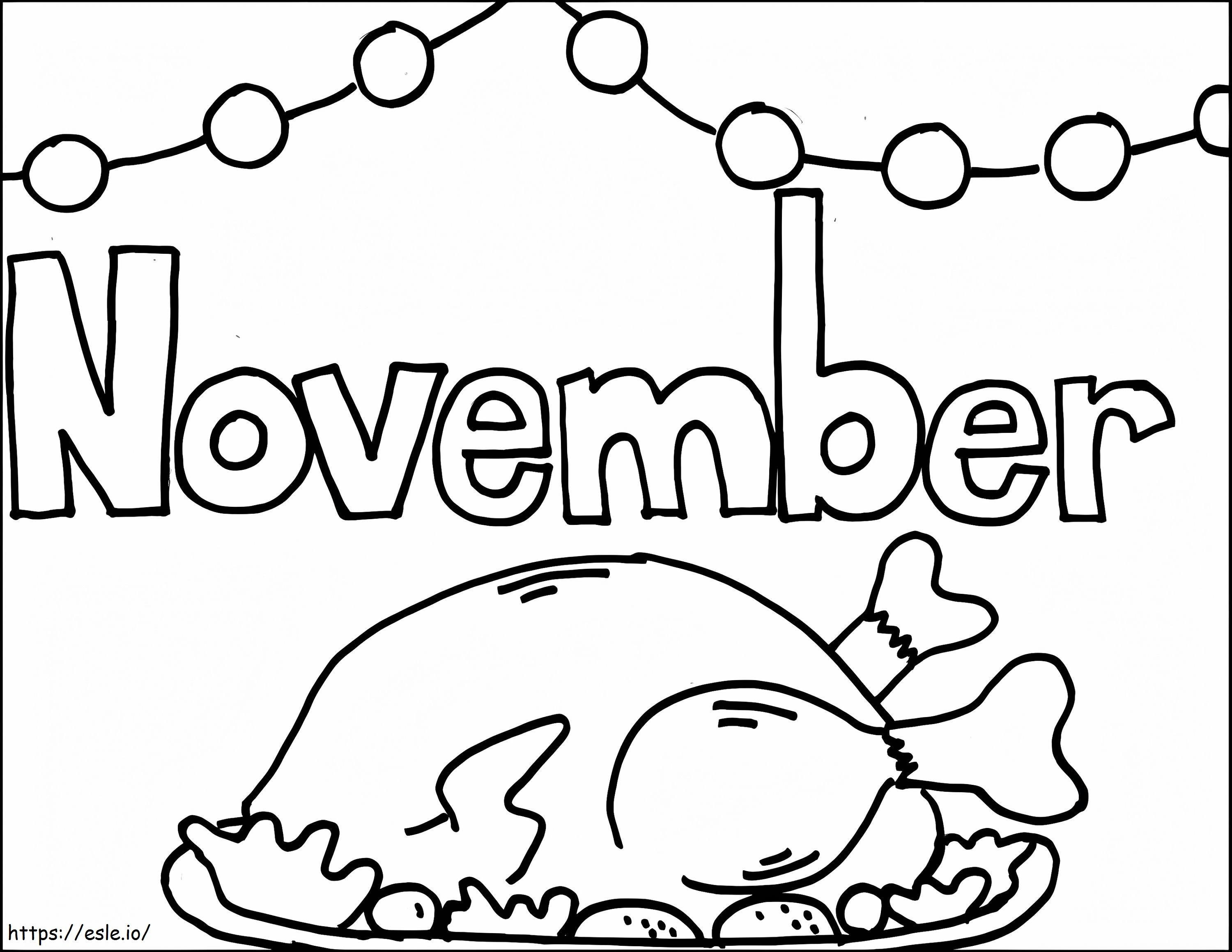 Türkiye For November coloring page