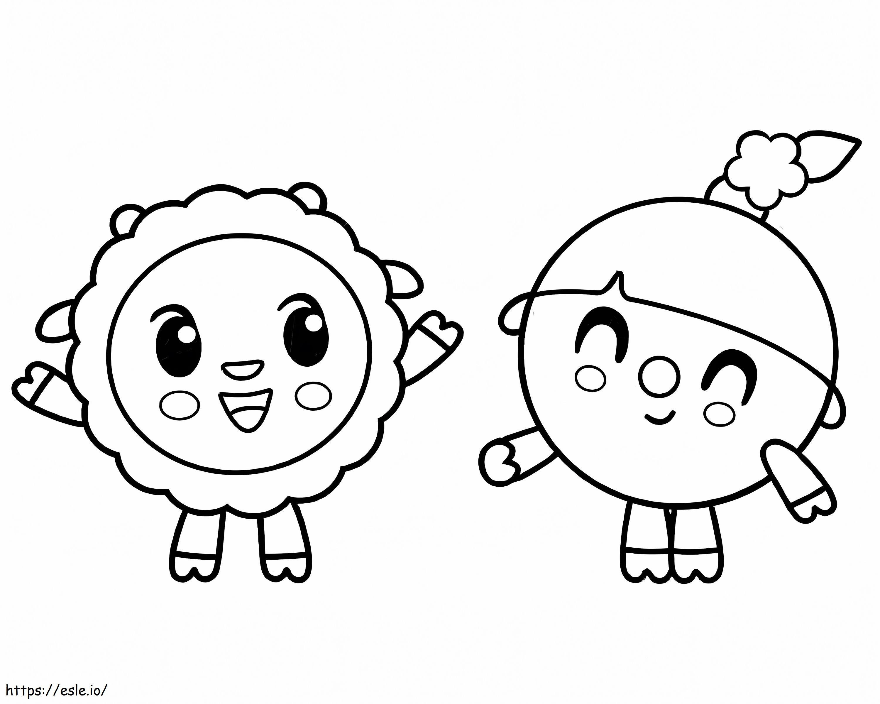 Wally And Rosy coloring page