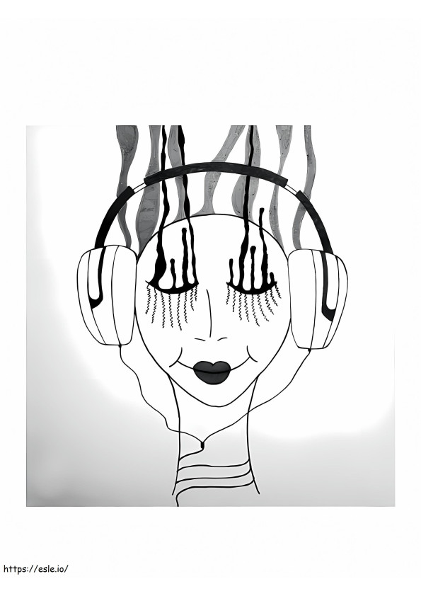 Music Tumblr coloring page
