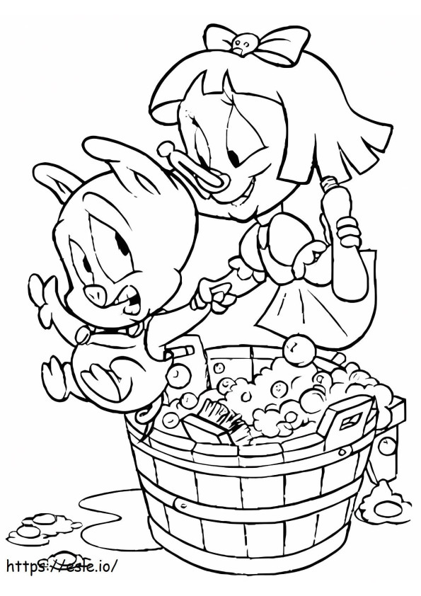 Elmyra Duff And Hamton coloring page