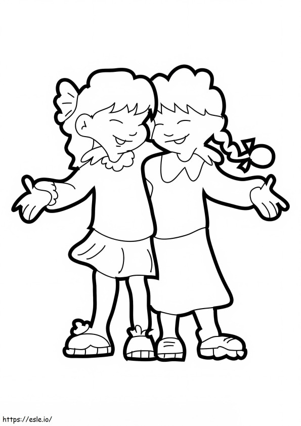 Best Friends 7 coloring page