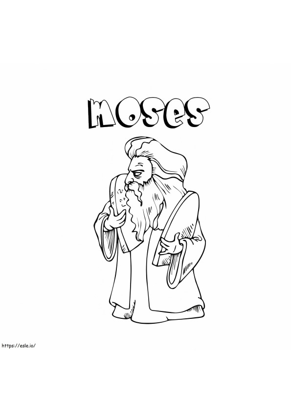 Cute Moses Coloring Page coloring page