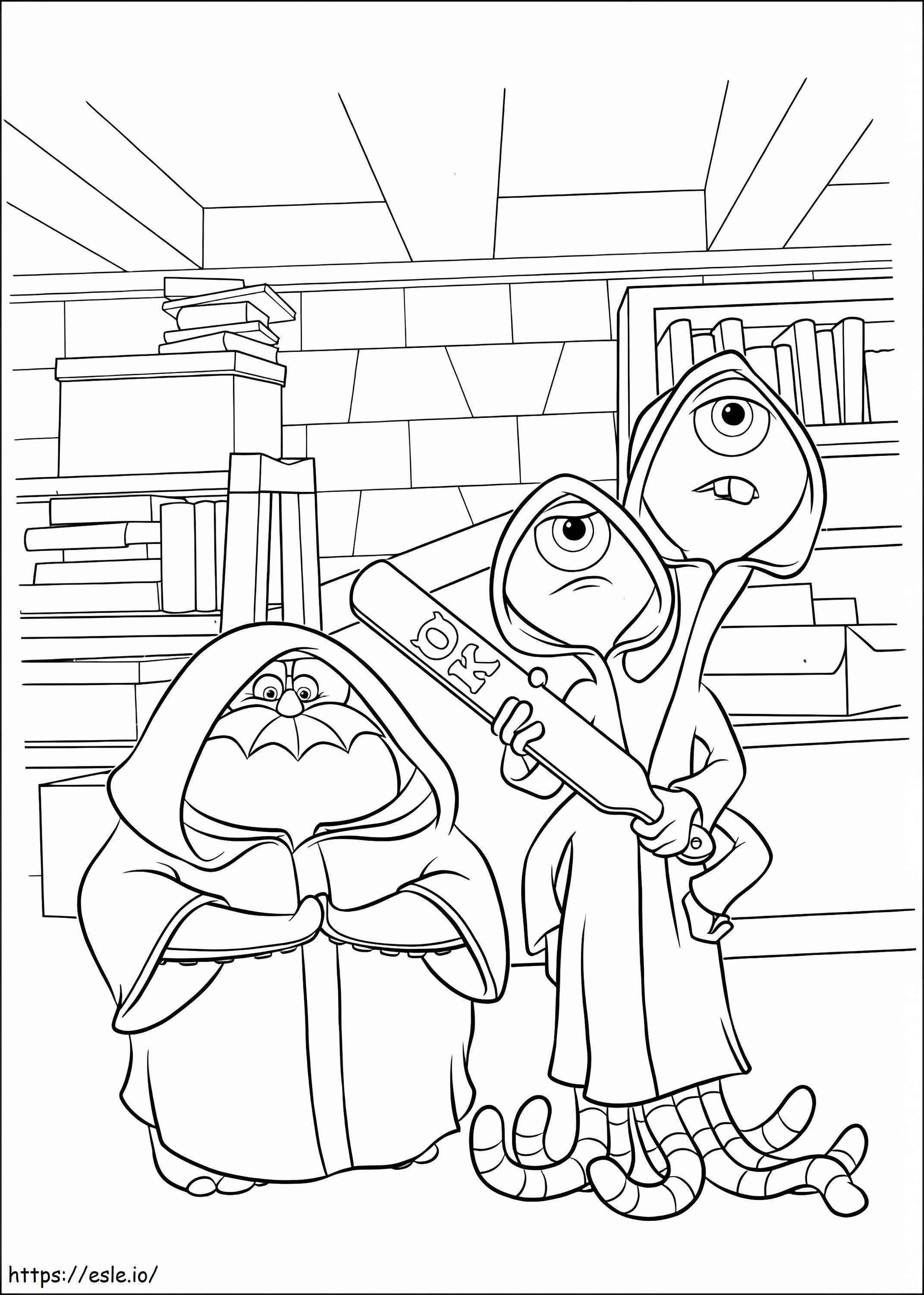 Monsters University 6 coloring page