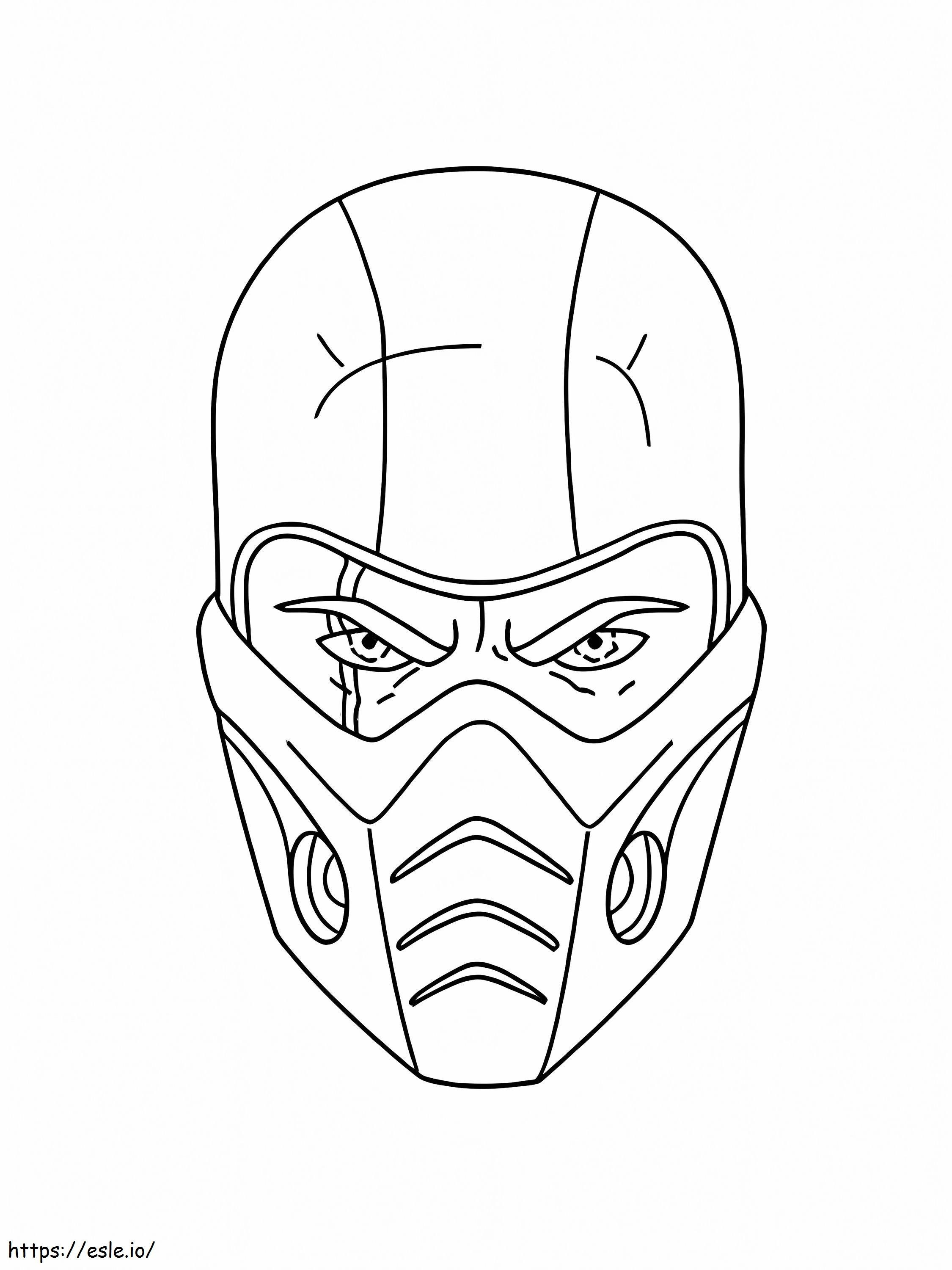 Subzero-Maske ausmalbilder