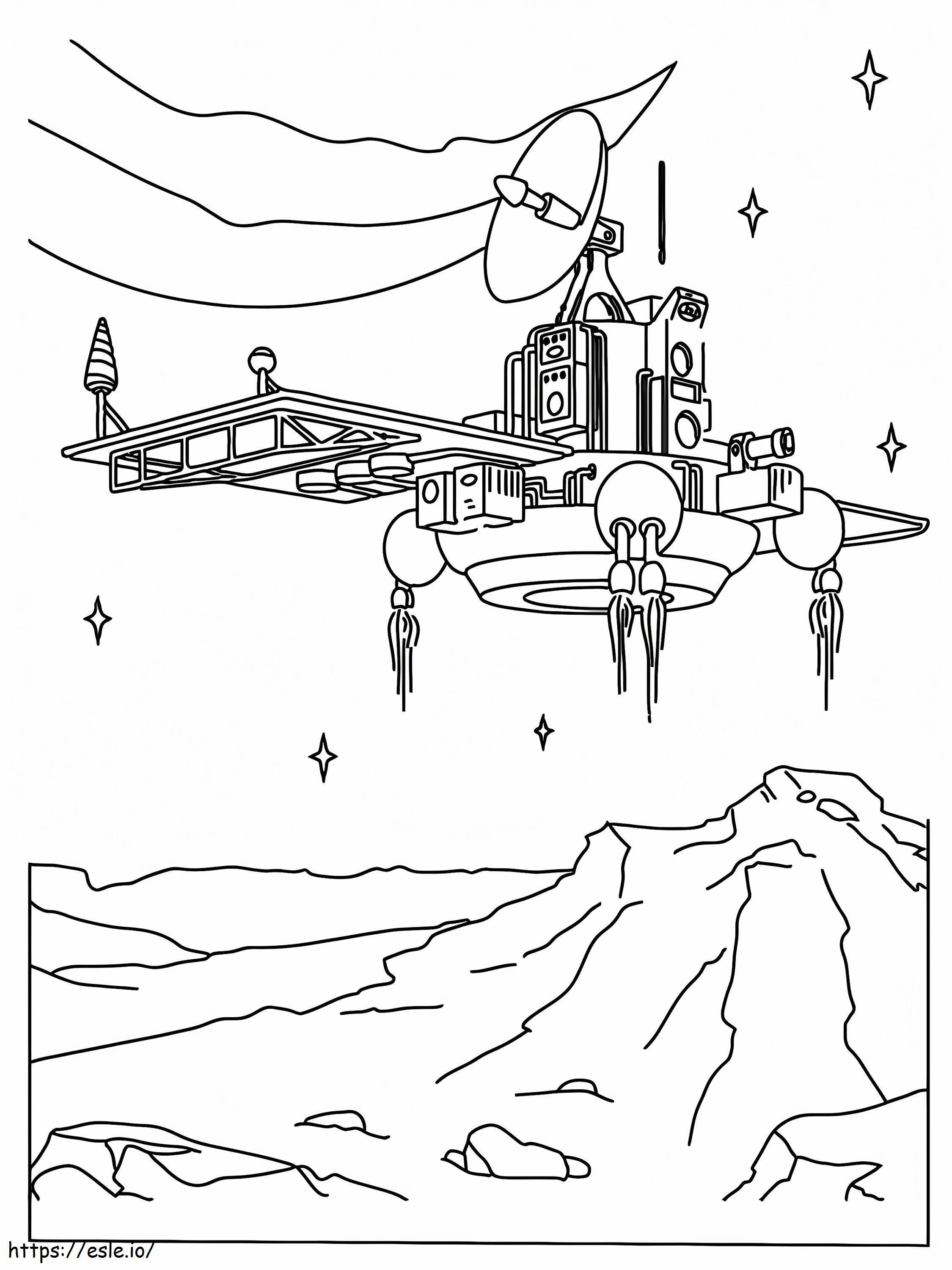 Nasa Space Observation Satellite coloring page