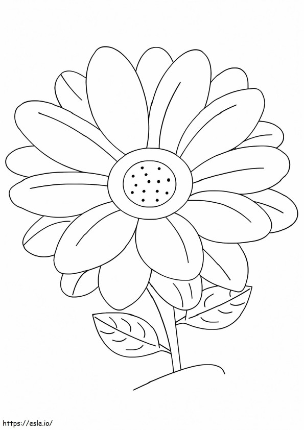 The Daisy A4 coloring page