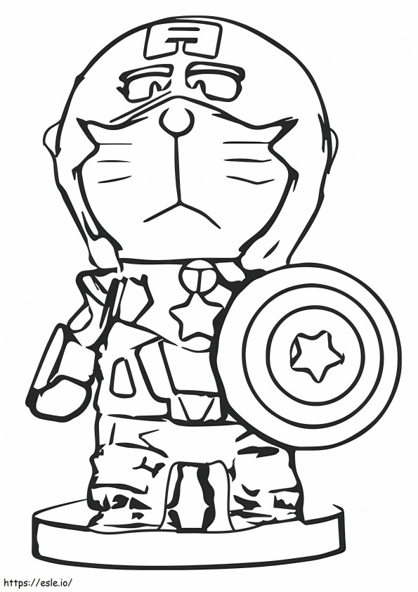 Doraemon jako Kapitan Ameryka A4