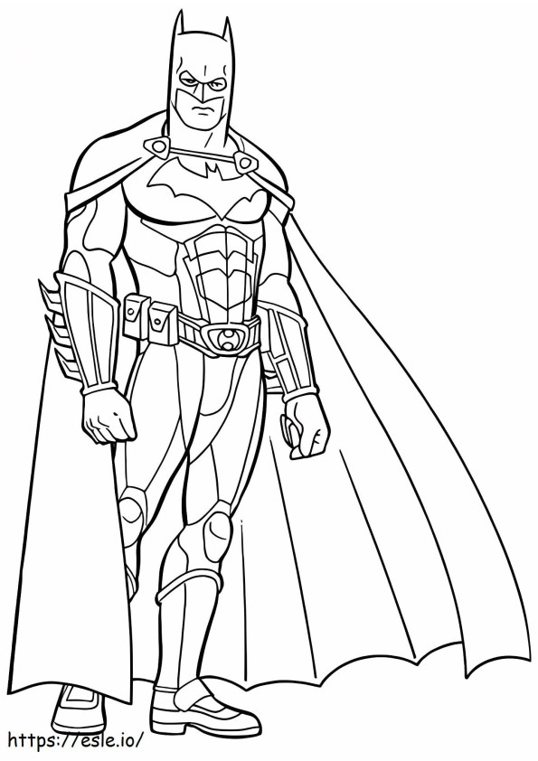 Angry Batman A4 coloring page