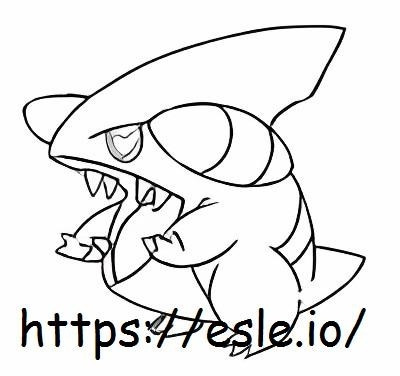 Gible coloring page
