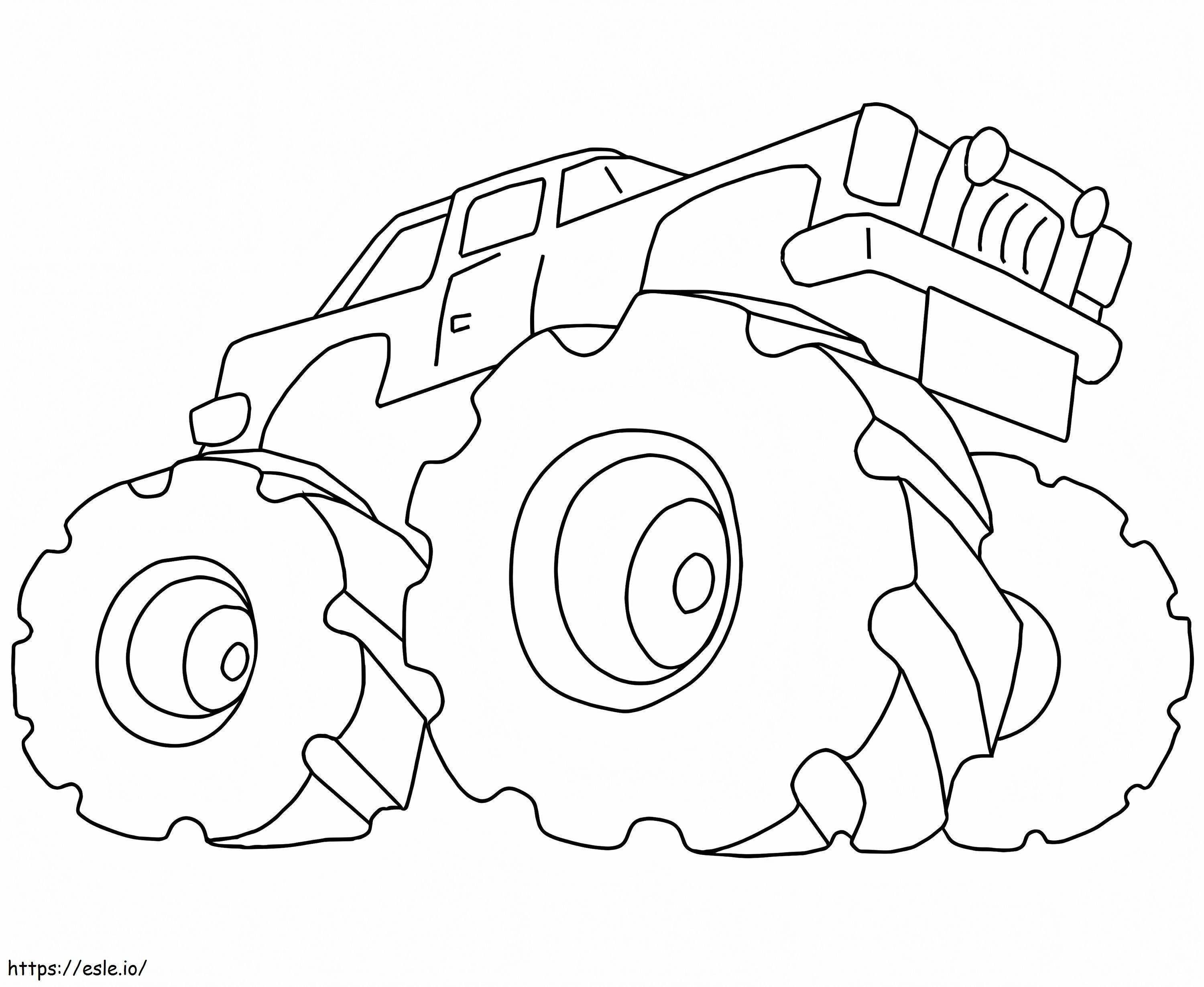 Giant Monster Truck coloring page