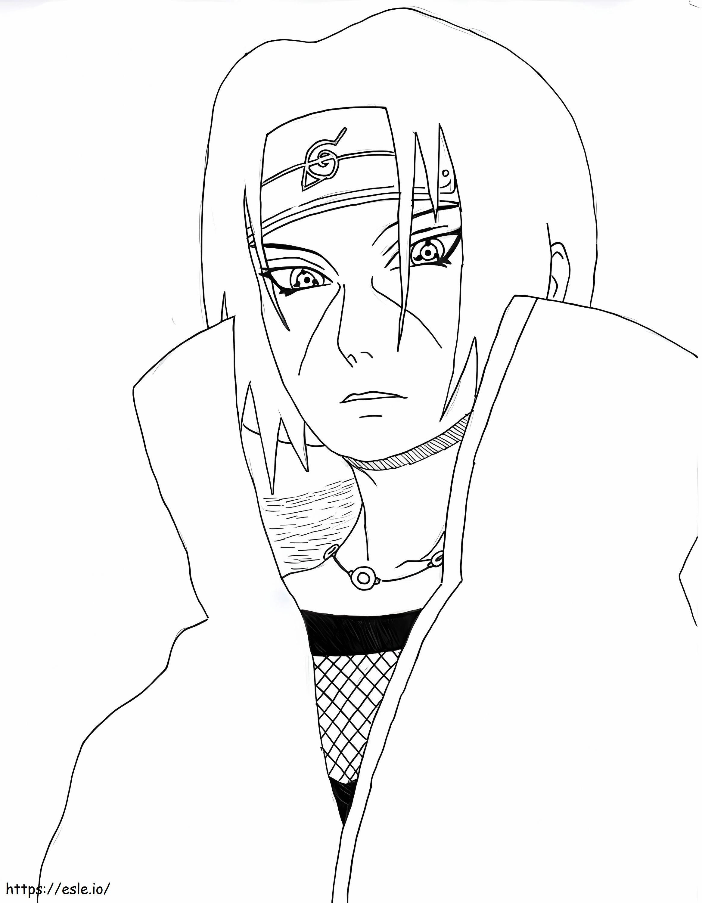 Itachi 1 coloring page