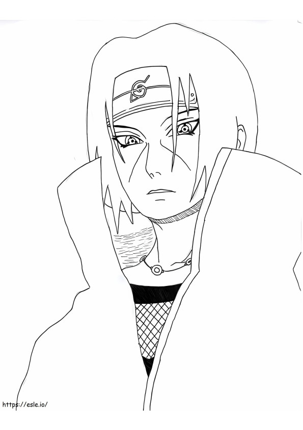 Itachi 1 coloring page