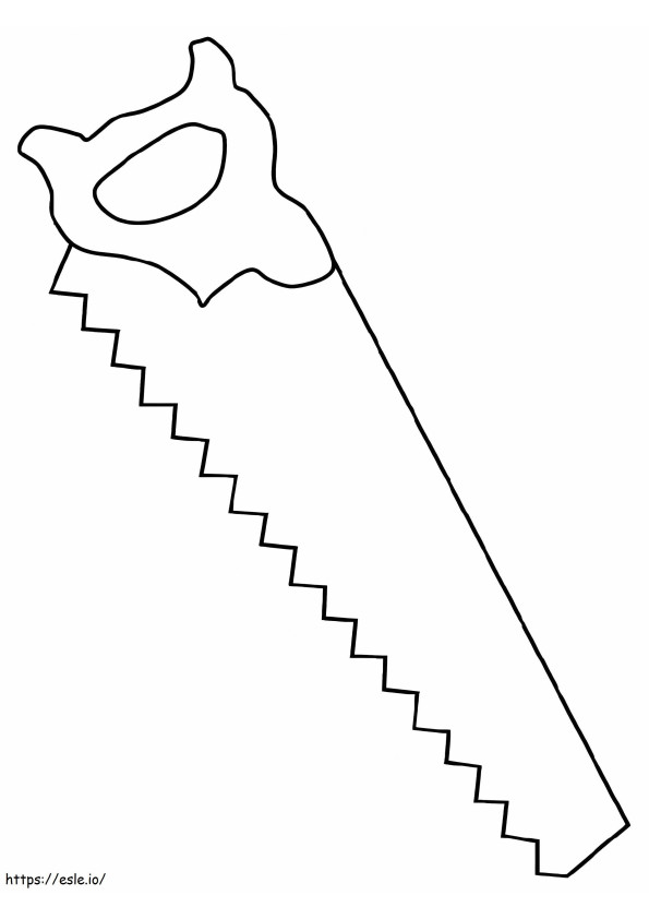 A Saw coloring page