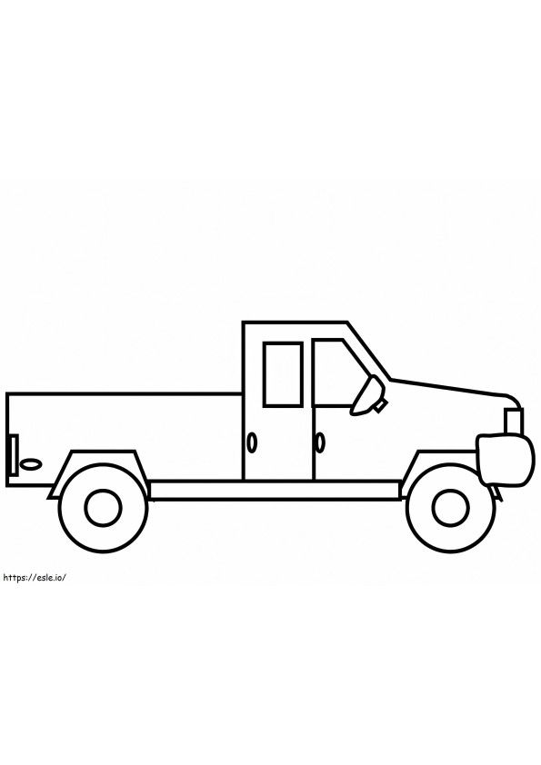 Beautiful Truck coloring page