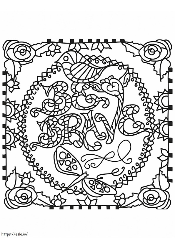 Be Brave coloring page