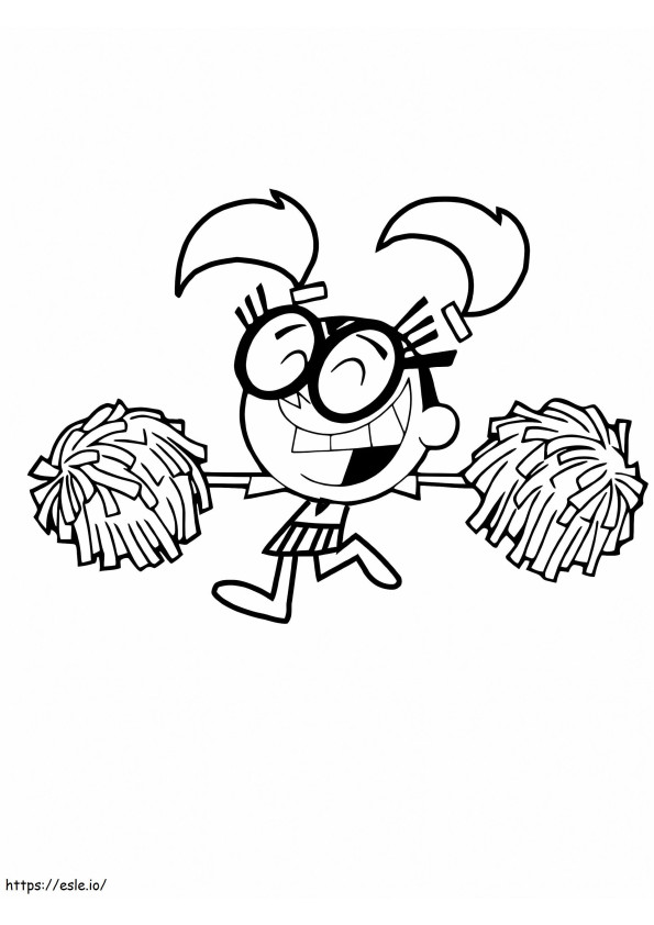 The Fairly Oddparents Tootie Cheerdance coloring page