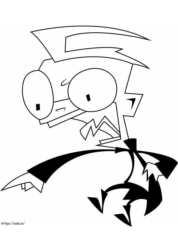 Dib Membrane From Invader Zim coloring page