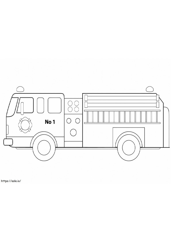 Fire Truck 0 coloring page